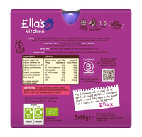 Ella's Kitchen the Purple One Organic Squished Smoothie Fruits From 6months - 5 x 90g