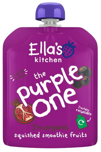 Ella's Kitchen the Purple One Organic Squished Smoothie Fruits From 6months - 5 x 90g