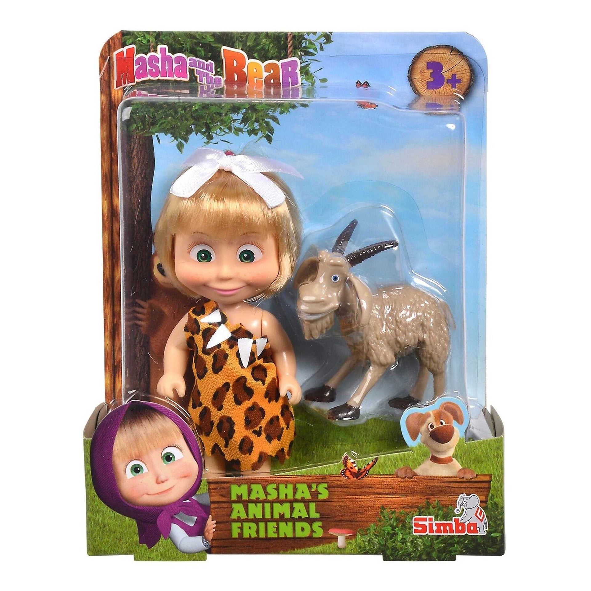 Masha with Her Animal Friends