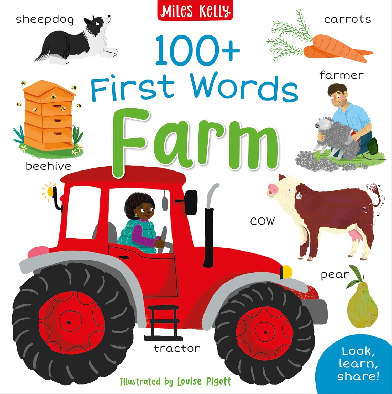 100+ First Words Farm - Miles Kelly (Paperback)