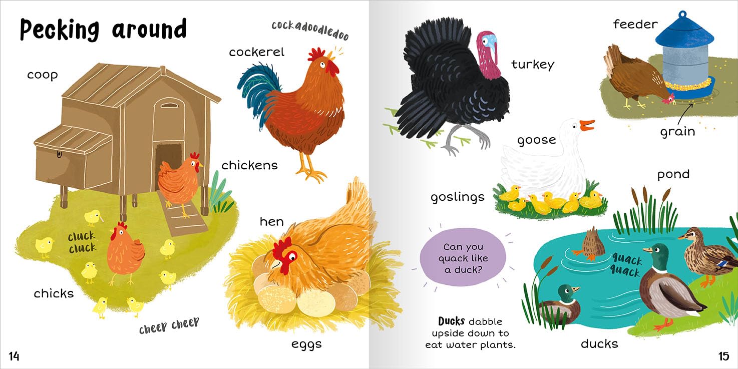 100+ First Words Farm - Miles Kelly (Paperback)
