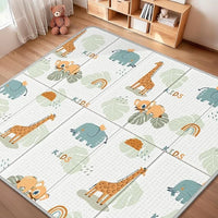 Kids Foldable Double-sided Soft Foam Waterproof Playmat - Animals Pattern