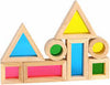 Tooky Toy Wooden Rainbow Sensory Blocks