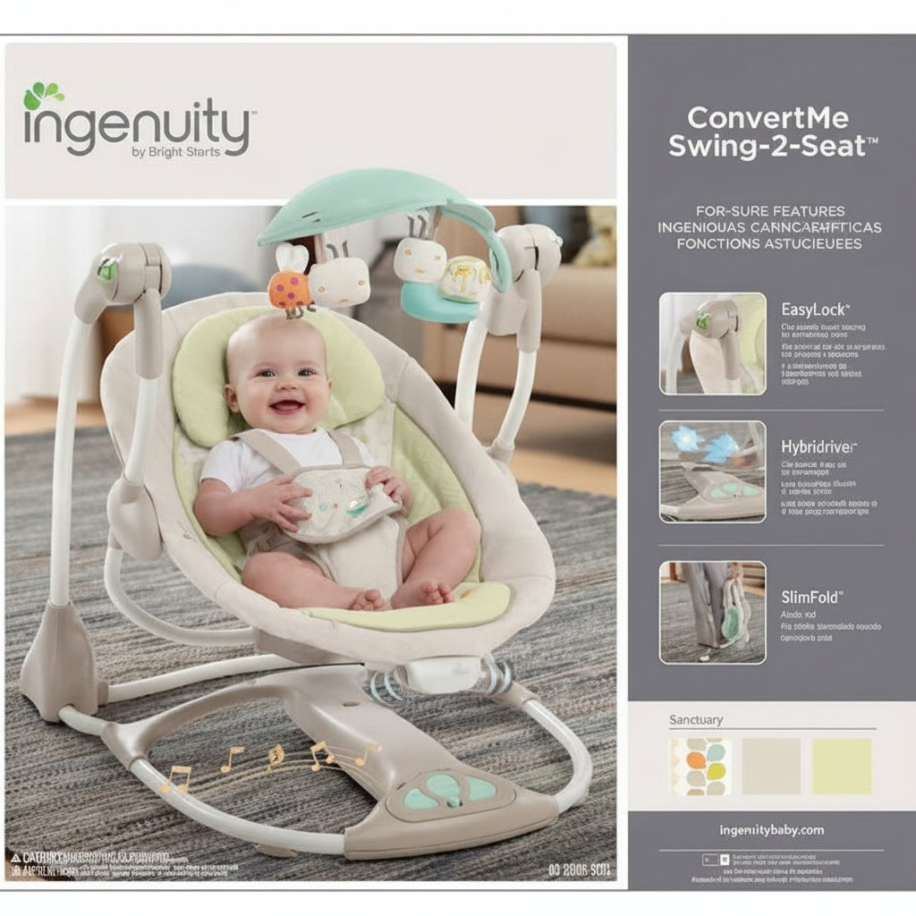 Ingenuity ConvertMe Swing-2-Seat by Bright Starts