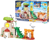Star Wars: Young Jedi Adventures Tenoo Jedi Temple, 20-Inch-Tall Playset with Lights & Sounds, 2 Action Figures.