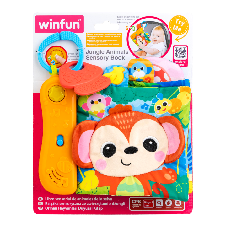 Jungle Animals Sensory Book