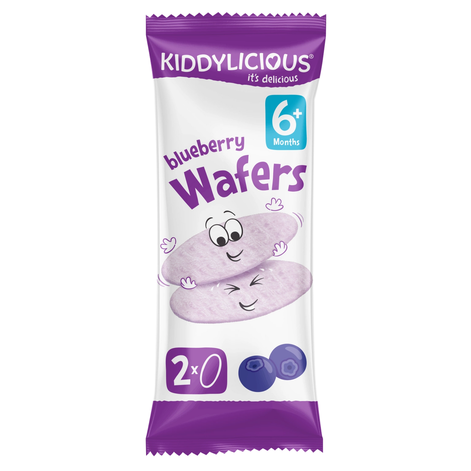 Kiddylicious Blueberry Wafers - 40g