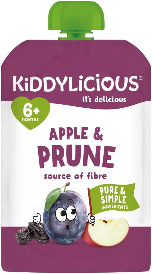 Kiddylicious Apple & Prune Pouch From 6 Months - 100g