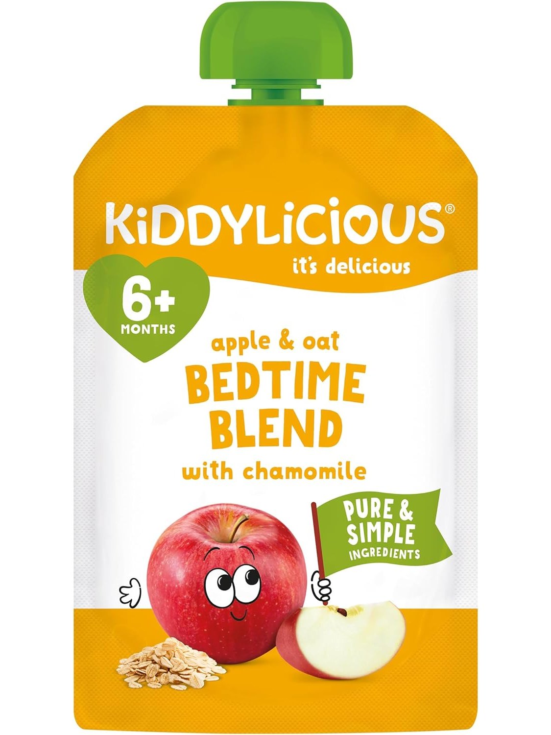 Kiddylicious Apple  and Oat Bedtime blend with Chamomile - 100g
