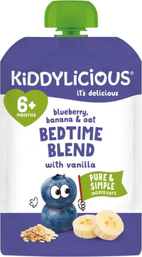 Kiddylicious Blueberry, Banana and Oats Bedtime blend with Vanilla -100g
