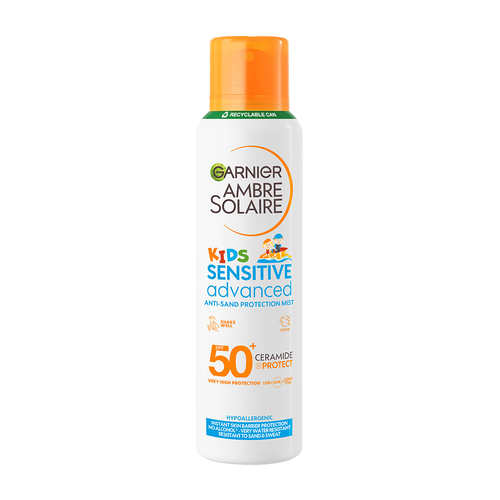 Garnier Ambre Solaire Kids Sensitive Advanced SPF50+ Anti-Sand Protection Mist - 150ml