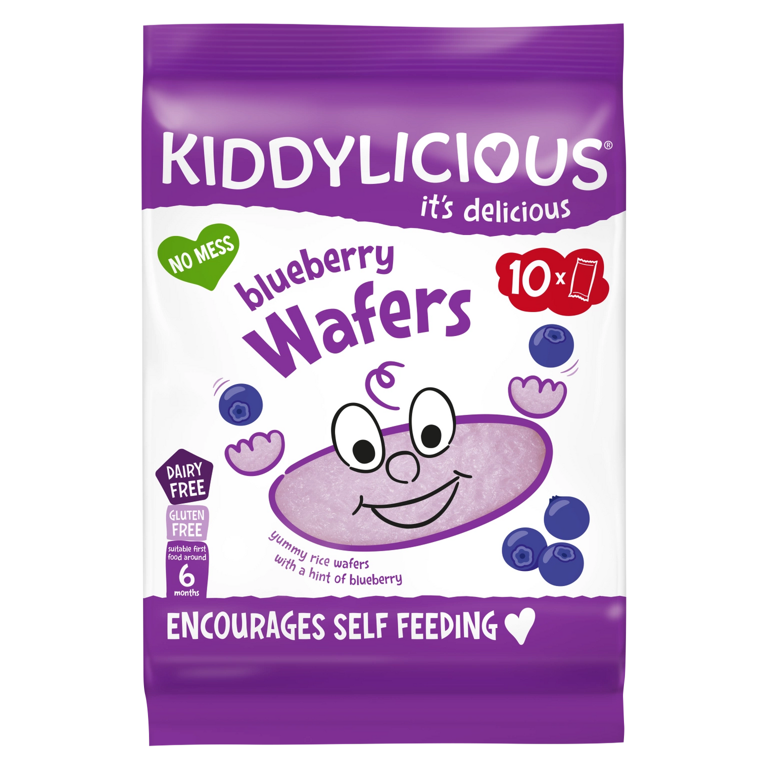 Kiddylicious Blueberry Wafers - 40g
