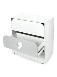 Chest of Drawers Nel Heart Collection with Removable Changing Tray