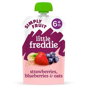 Little Freddie Strawberries, Blueberries, and Oats  Smoothie - 100g
