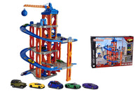 Majorette Motor Lift Center + 5 Cars