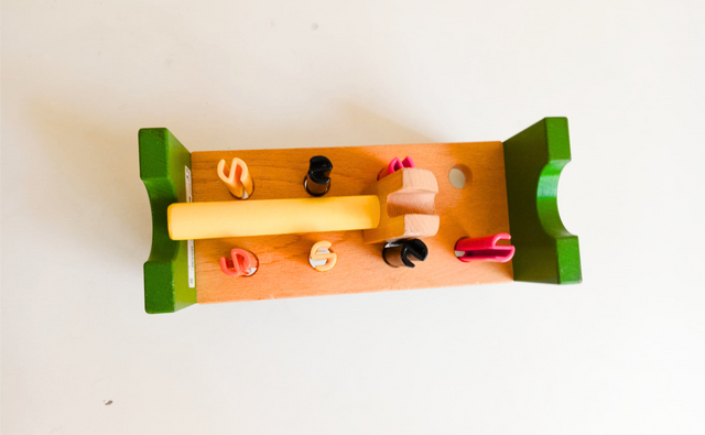 PreLoved Montessori Multicoloured IKEA Hammering Block Development Toy (Gently Used)