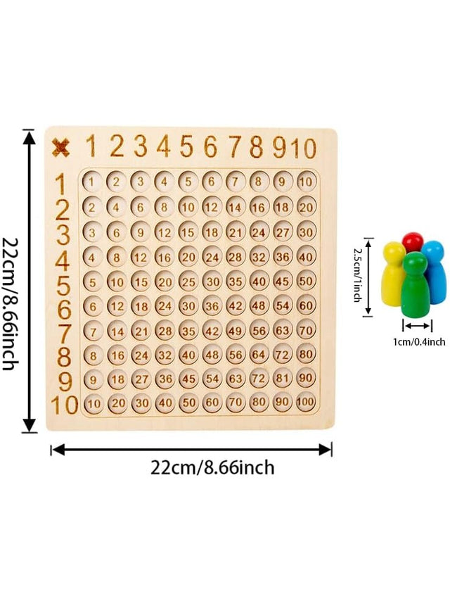 Wooden Muiltiplication Board Game