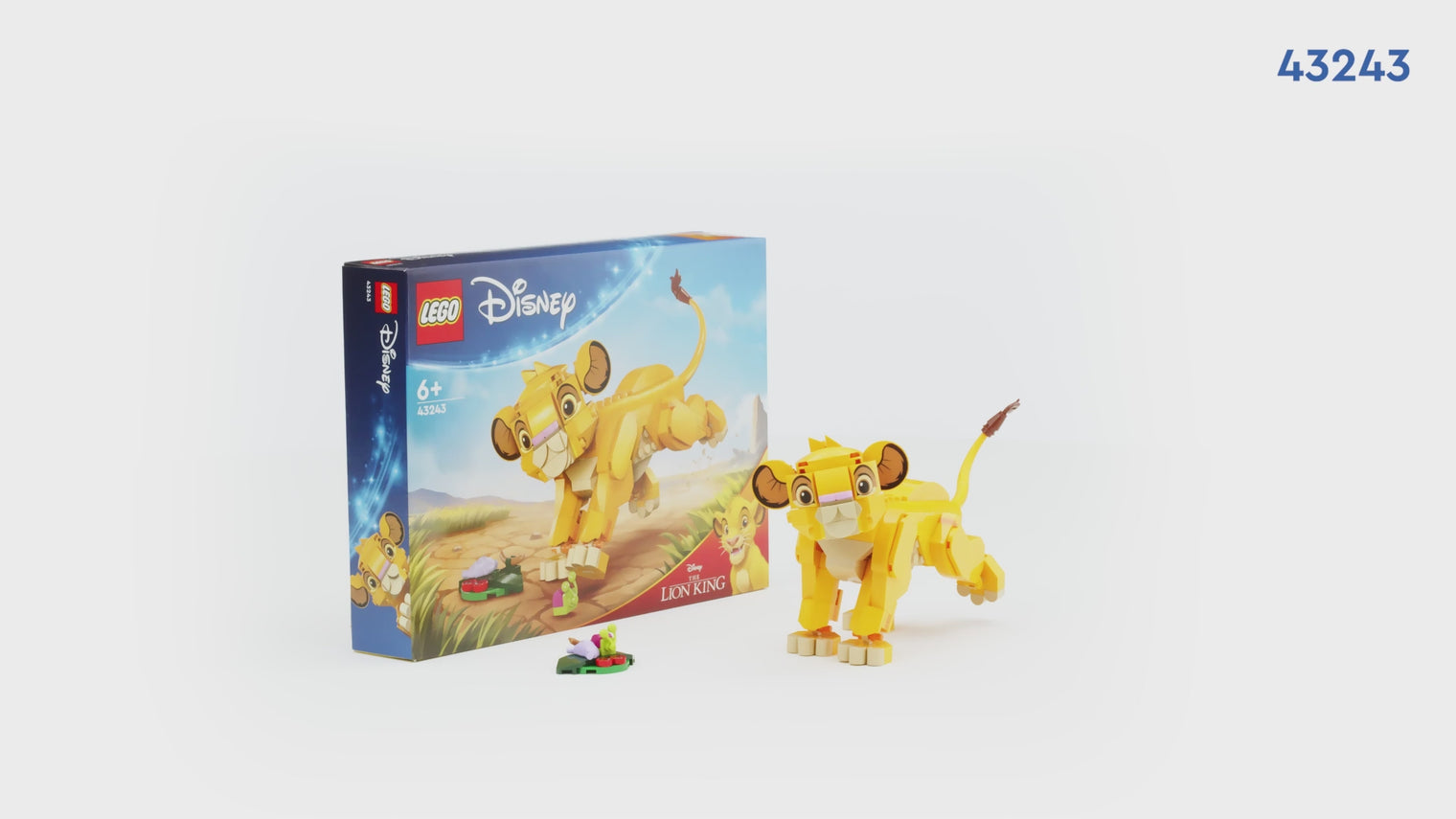 LEGO Disney 43243 The Lion King Simba Cub Building Toy