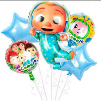 Cocomelon 5Pcs Set Foil Balloons