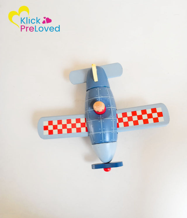 PreLoved Janod Wooden Magnetic Assemble Aeroplane (Gently Used)
