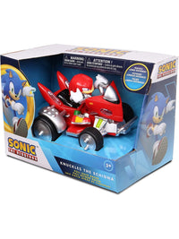 Knuckles the Echnida Pull Back Racer - Sonic the Hedgehog