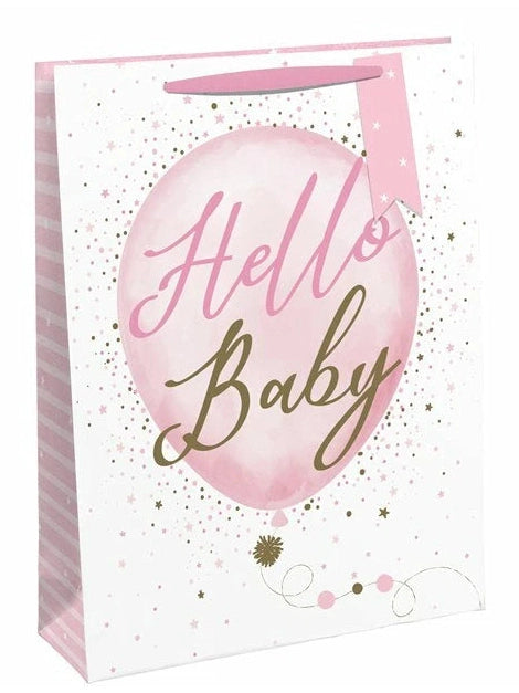New Born Gift Bag - Pink (2 Sizes Available)