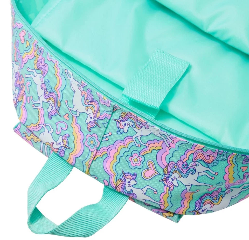 Smiggle Light Green Unicorn Backpack 16 Inches