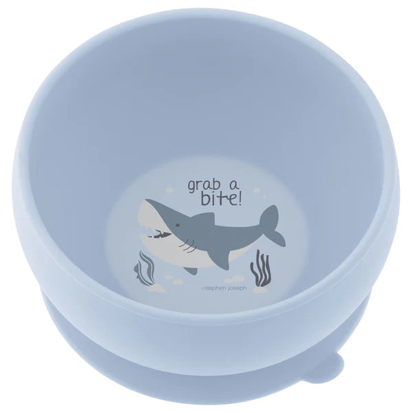 Stephen Joseph Suction Silicone Bowl (Available in 5 different designs)