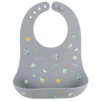 Stephen Joseph All Over Print Silicone Bib (Available in 6 different designs)