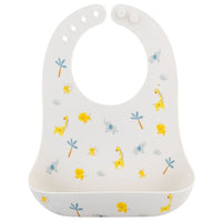 Stephen Joseph All Over Print Silicone Bib (Available in 6 different designs)