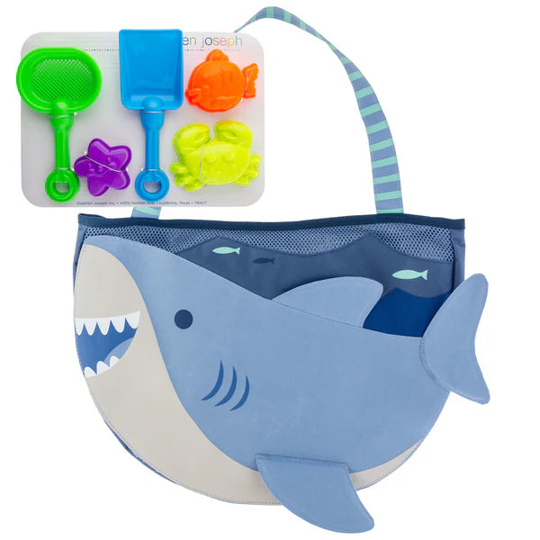 Stephen Joseph Beach Totes with Sand Toy Set (Available in 3 designs)