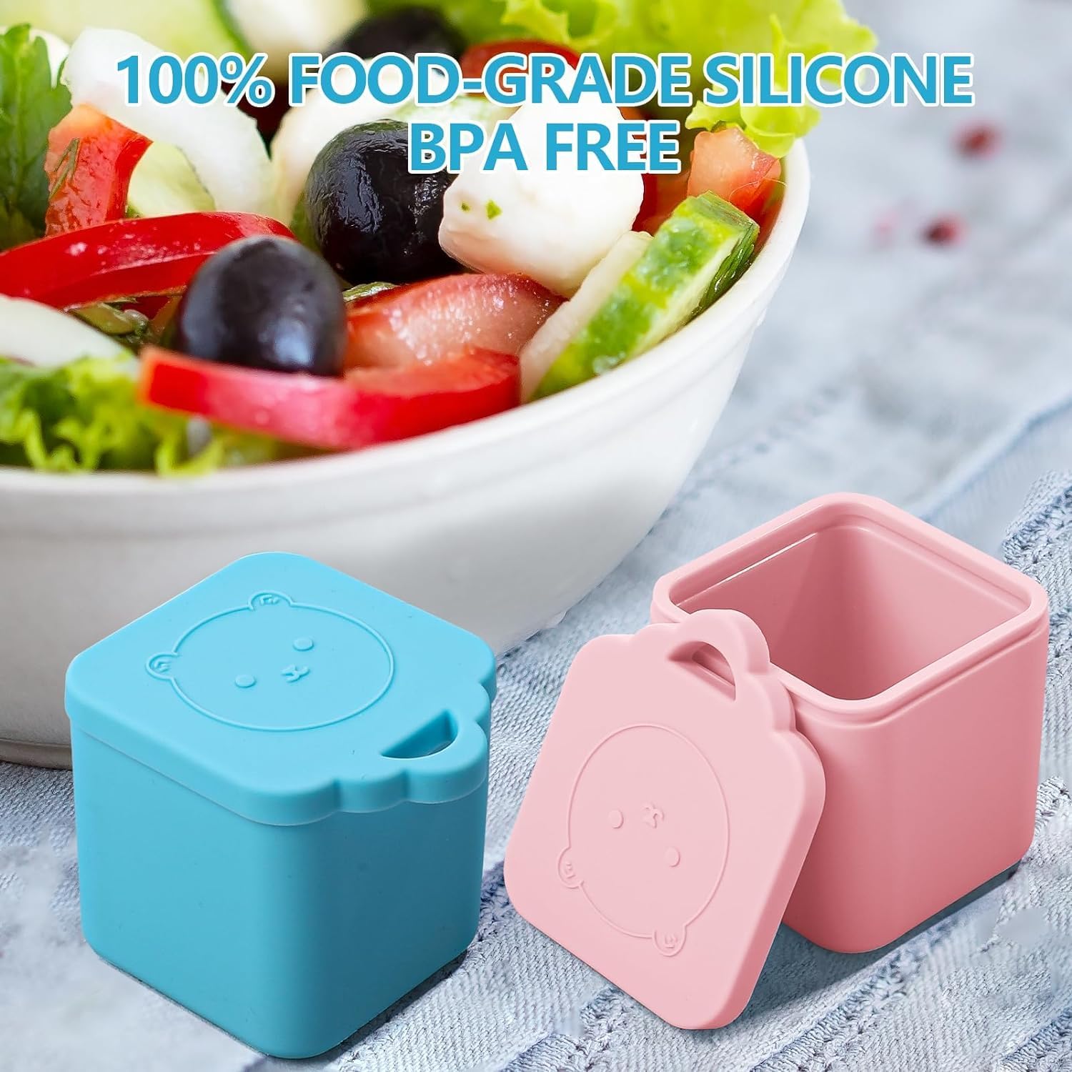 Silicon Dip Condiments Container - 100ml (3 colors available)