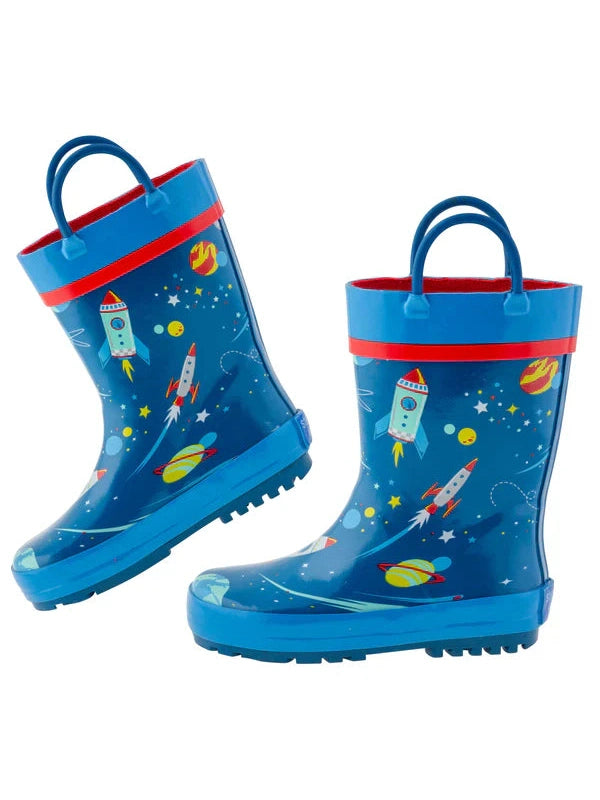 Stephen Joseph Space Rain Boot - Size 30