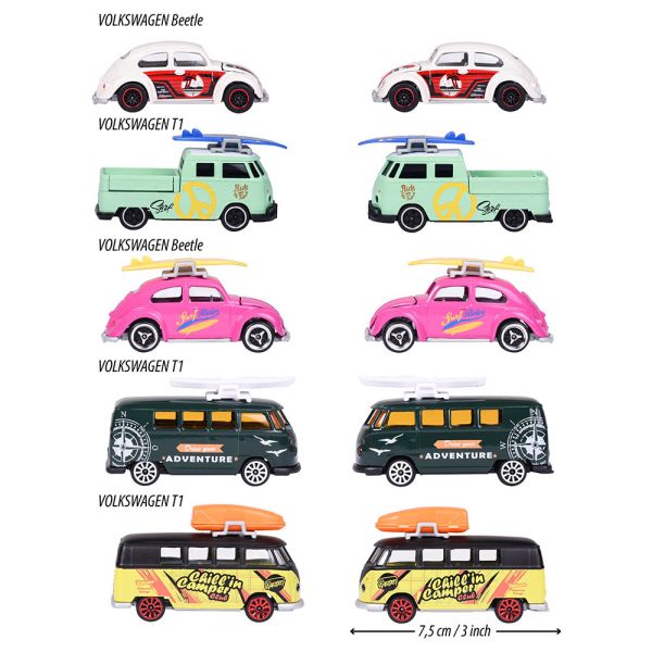 Majorette Volkswagen the Originals 5 Pieces Pack