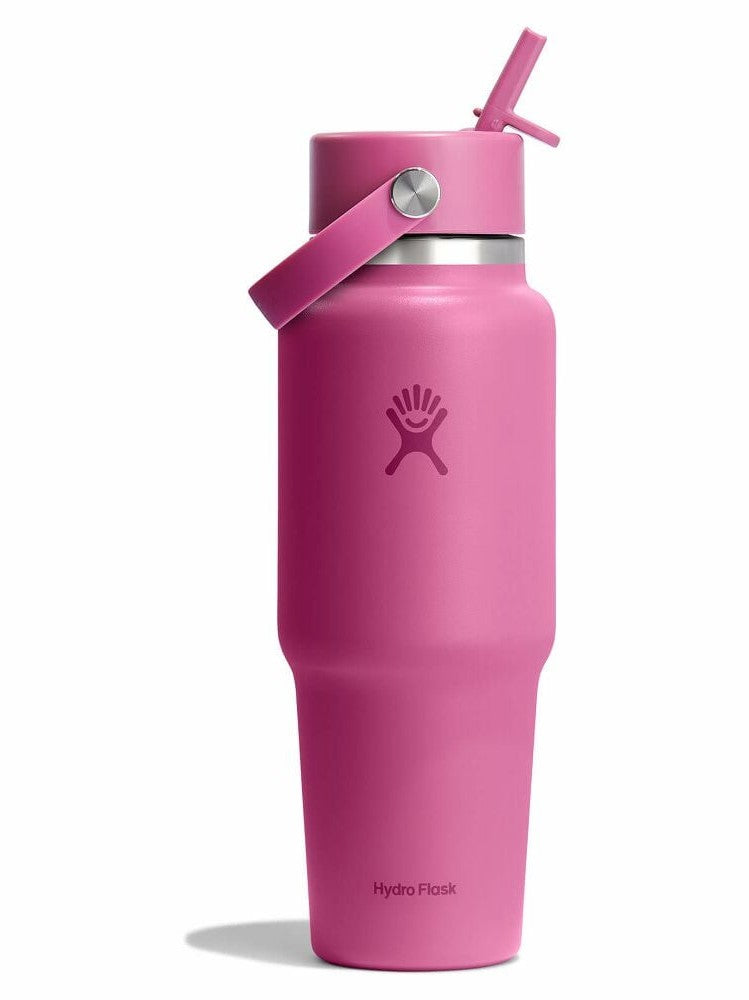 Hydro Flask 32 oz Wide Mouth Travel Bottle with Flex Straw Cap (3 colours available)